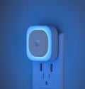 YUNLEX Night Lights Plug into Wall Motion Sensor for Toilets, 2 Pack