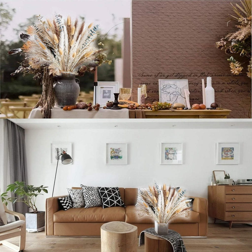 Boho Decor Pampas Grass and Eucalyptus Bouquet