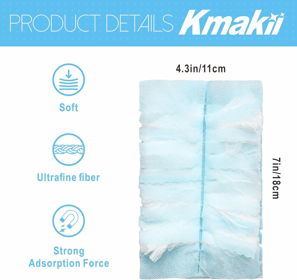 KMAKII Duster Refills, 20 Count, Blue