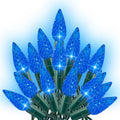 Dazzle Bright 100 LED C6 33 FT Waterproof Connectable Green Wire Fairy Lights, 8 Modes Christmas String Lights for Indoor Outdoor Home Garden Yard Xmas Tree Decorations (Blue)