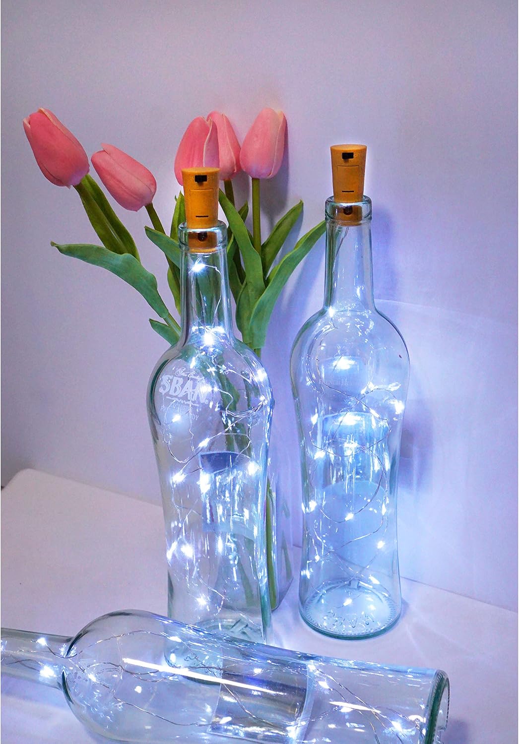 30 Pack 10 LED Wine Bottle Cork Lights, Fairy Mini String Lights Copper Wire, Battery Operated Starry Lights for DIY, Christmas, Halloween, Wedding, Party, Indoor&Outdoor (30 Pack, Cool White)