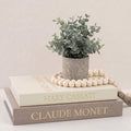 2pc Linen Decorative Faux Book Box Set with Hidden Storage