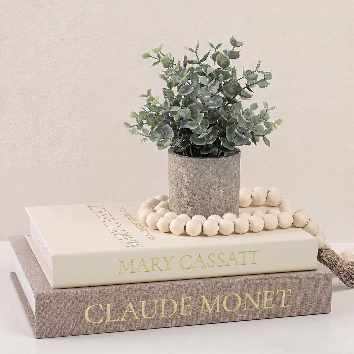 2pc Linen Decorative Faux Book Box Set with Hidden Storage