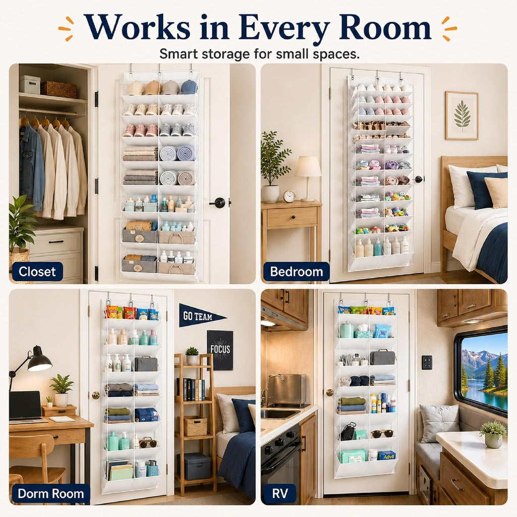 Over the Door Shoe Organizer 10-Tier Shoe Rack, 20–30 Pairs
