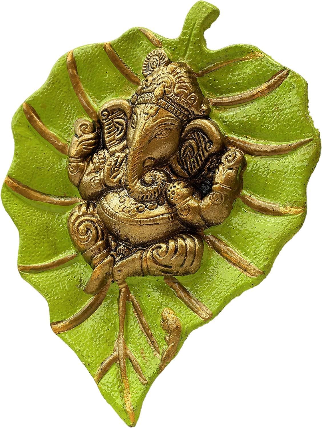 Craft Trade Bedroom Wall Decor - Living Room Metal Wall Hanging Show Pieces for Home Decor - Vastu Items for Home for Good Luck - 7.5x6 Inches - Parrot Green