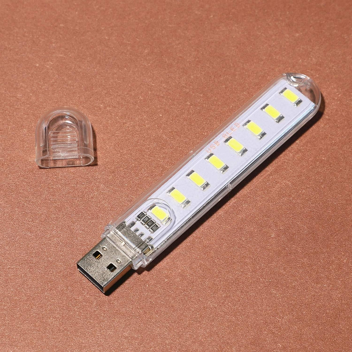 8pcs USB Light,Night Light Plug in,Small Led Light Stick(White)