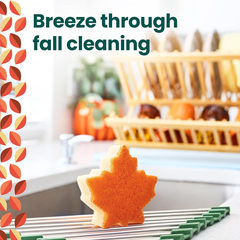 Scotch-Brite Leafy Clean Scrub Sponge, 1 Pack