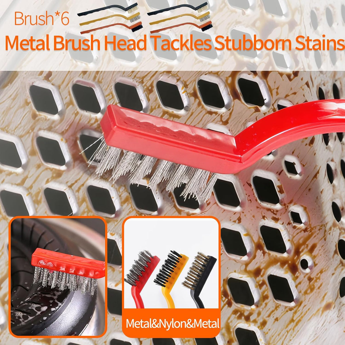 19 Pcs Small Crevice Cleaning Brush Set, Groove Gap Cleaning Tool for Cleaning Kitchen, Bathroom, Corner, Sink, Door, Blinds, Faucets, Window Track,Cup