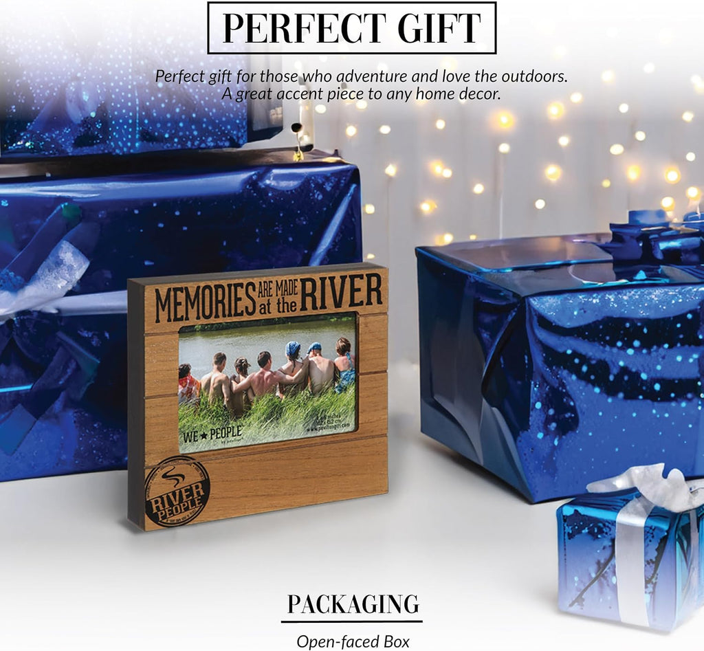 Pavilion Gift Company - River People - 6.75" x 7.5" Photo Picture Frame River Riverside Waterfront Outdoors Wall Desk Home Decor