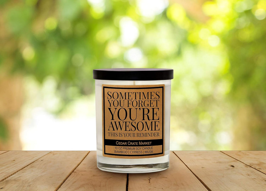 Cedar Crate Market Best Friend Candle Gifts for Women, Funny Friend Present, Candles for Best Friend, Friendship Gifts for Women Friends, Made in USA 13.5oz Soy Wax