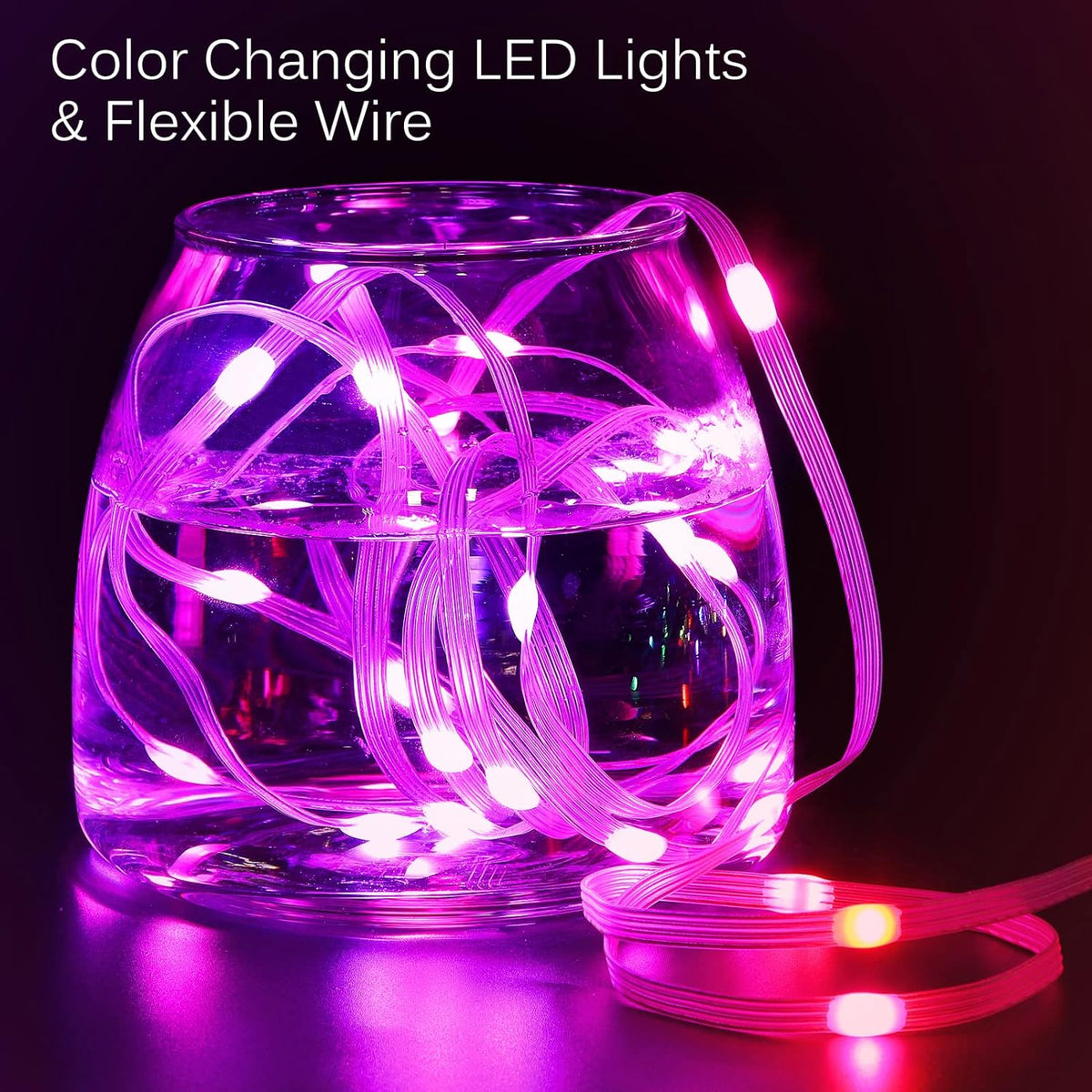 Fairy Curtain Lights 10ft x 10ft,300 LED RGB Color Changing Lights