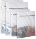 Extra Large Honeycomb Mesh Laundry Bag125gsm Net Fabric Durable and Reusable Delicate Wash Bag,Travel Organization Bag for Lingerie,Clothes,Jeans,Bath Towel,Sock (Set of 4(2L+2XL))