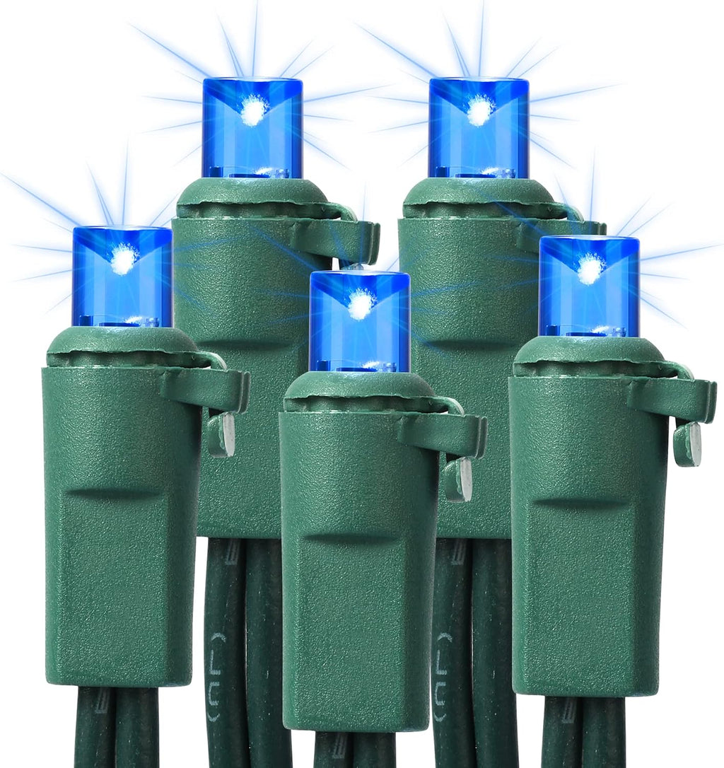 Brizled 5MM Blue Gentle Twinkle Christmas Tree Lights, 100 LED Connectable