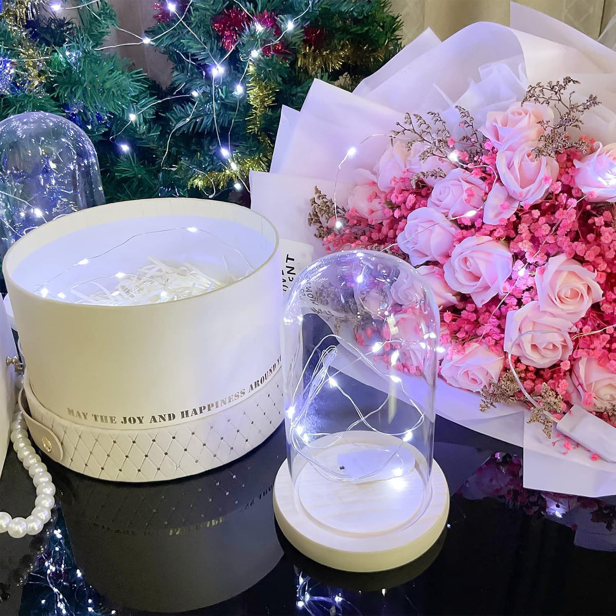 Etinga 20 Pack Fairy Lights, 10 LED 3.3ft Battery String Lights, Cool White