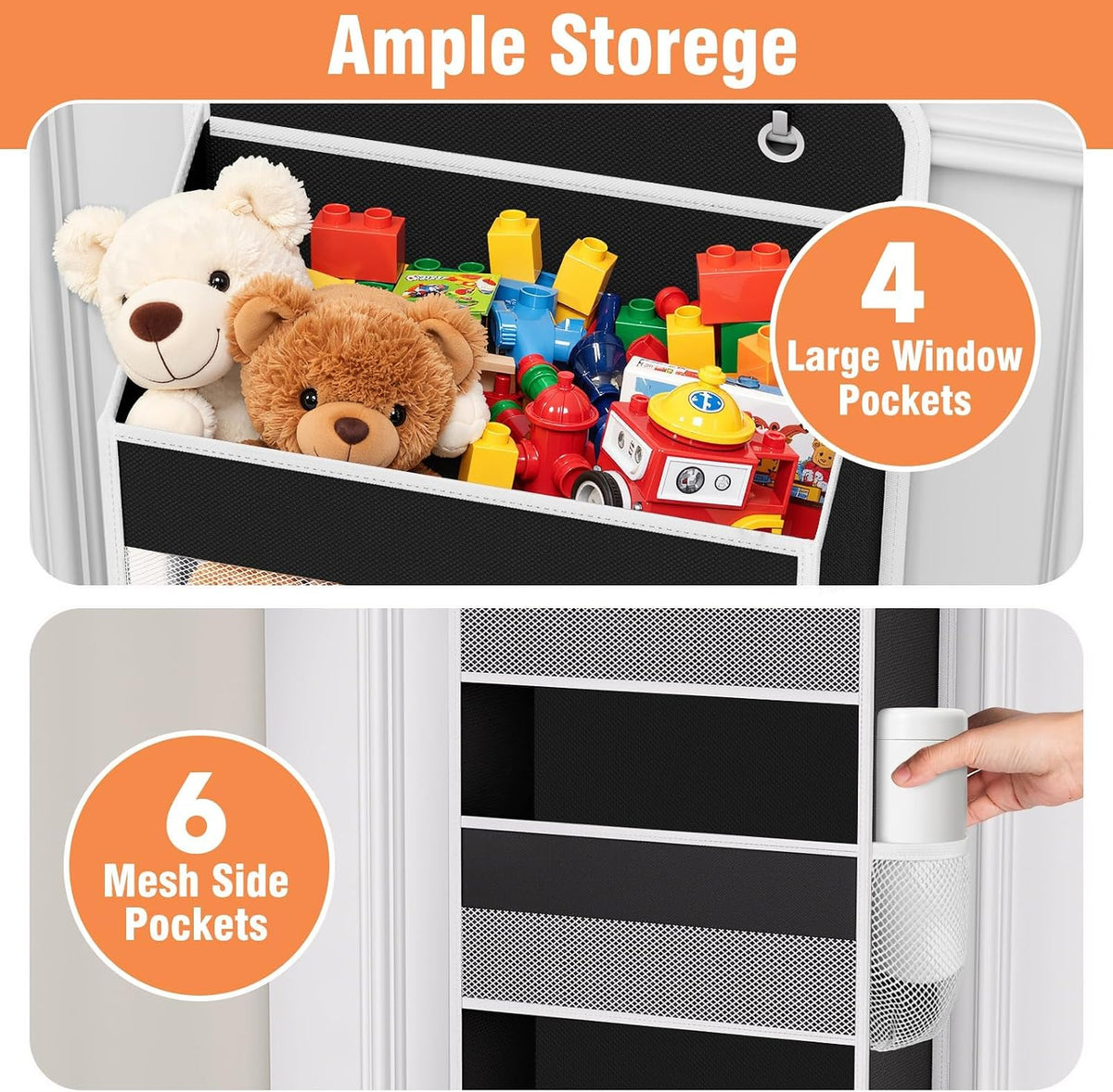 Over The Door Organizer Storage Large Capacity Hanging Bedroom Storage