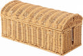 Large Rattan Cable Management Box, Decorative Large Power Strip and TV Box