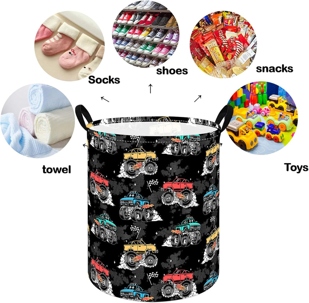 Round Laundry Hamper Storage Basket Laundry Organizer Bins