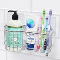 Simple Houseware Stainless Steel 6 Slots Adhesive Wall Toothbrush Holder