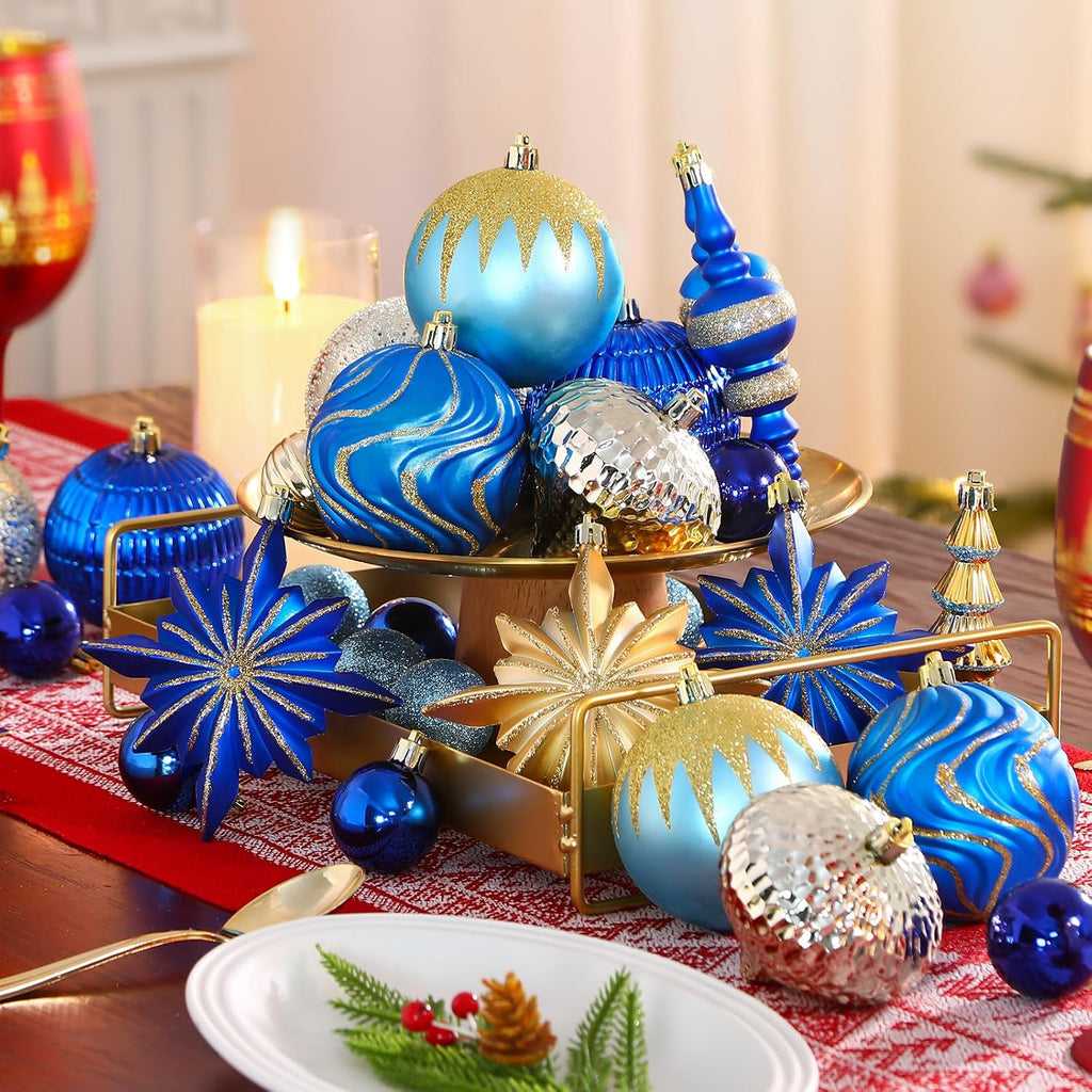 SHareconn 80Pcs Christmas Tree Ornaments Set Christmas Tree Decorations