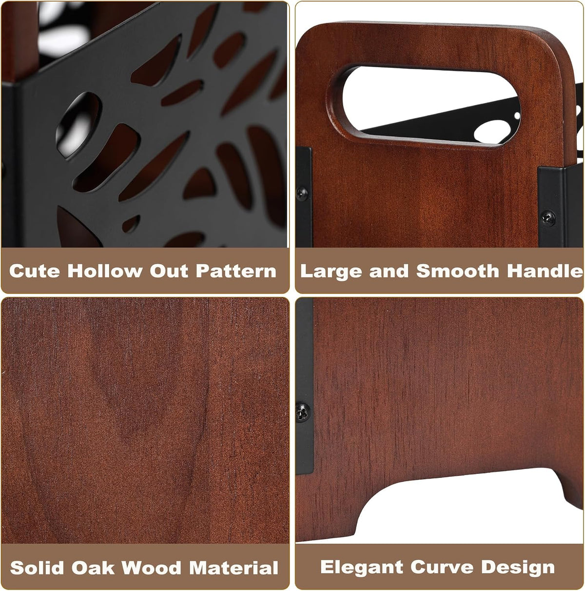 Magazine Holder,Wood Magazine Rack,Rustic Magazine File Holder
