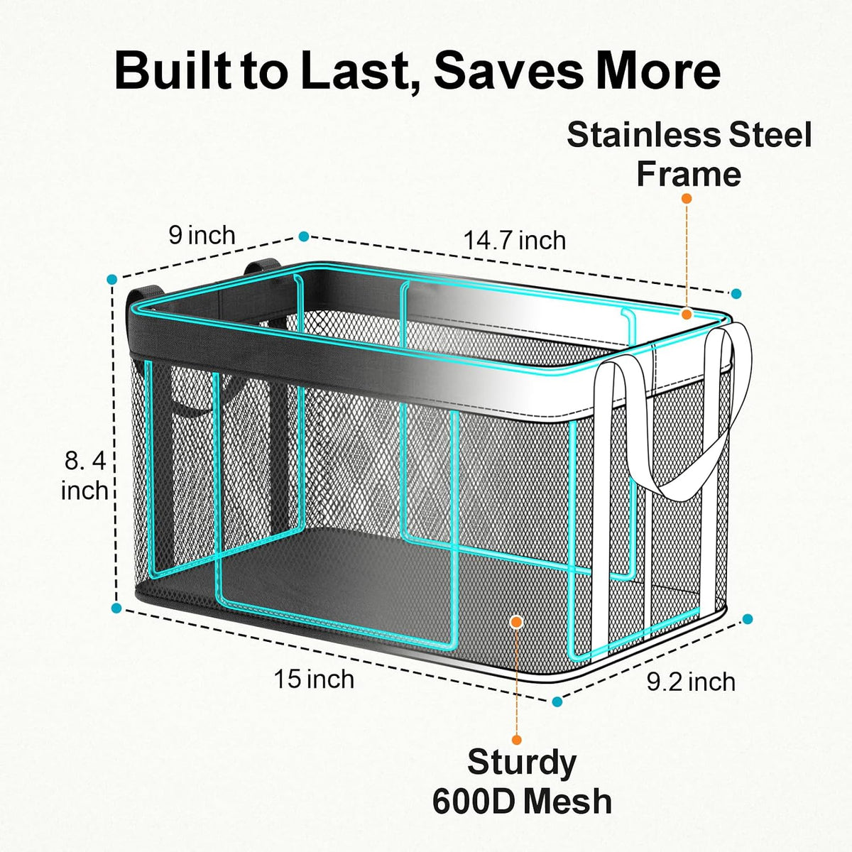 iSPECLE Chest Freezer Organizer - Large Baskets for 5-7 Cu.Ft, 3 Pack