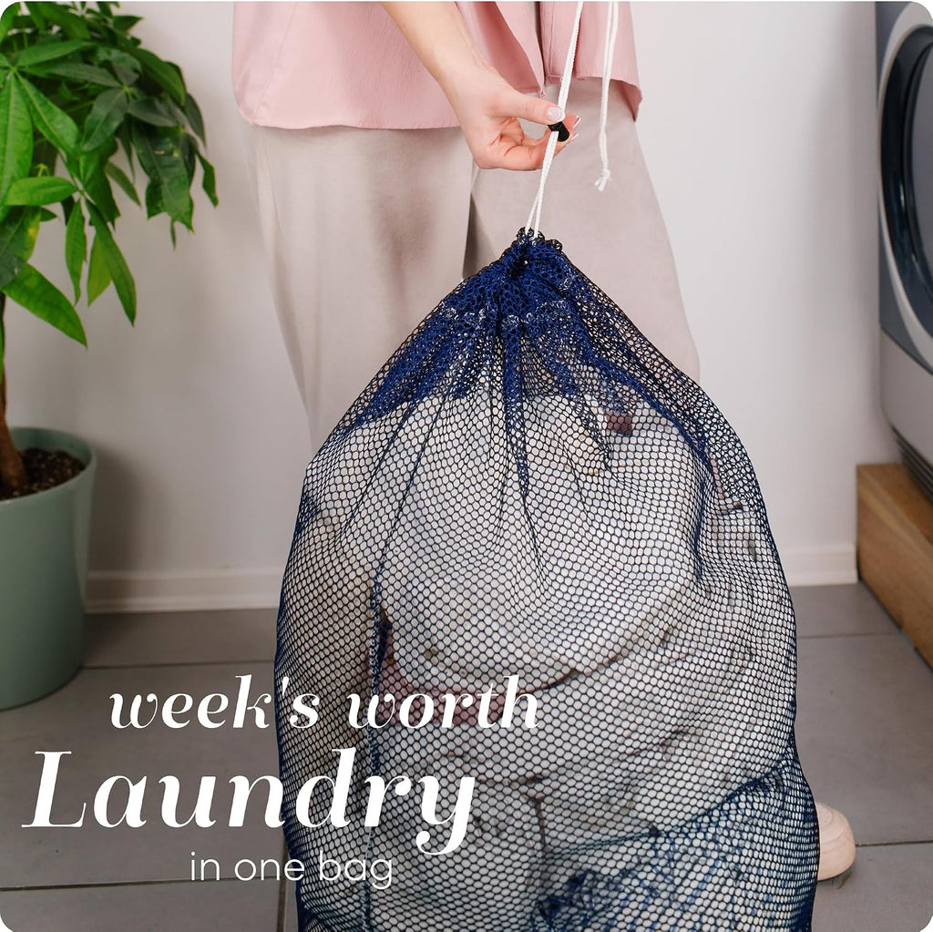 Handy Laundry Mesh Laundry Bags 2 Pack, XL 24x36 in, Heavy Duty Nylon