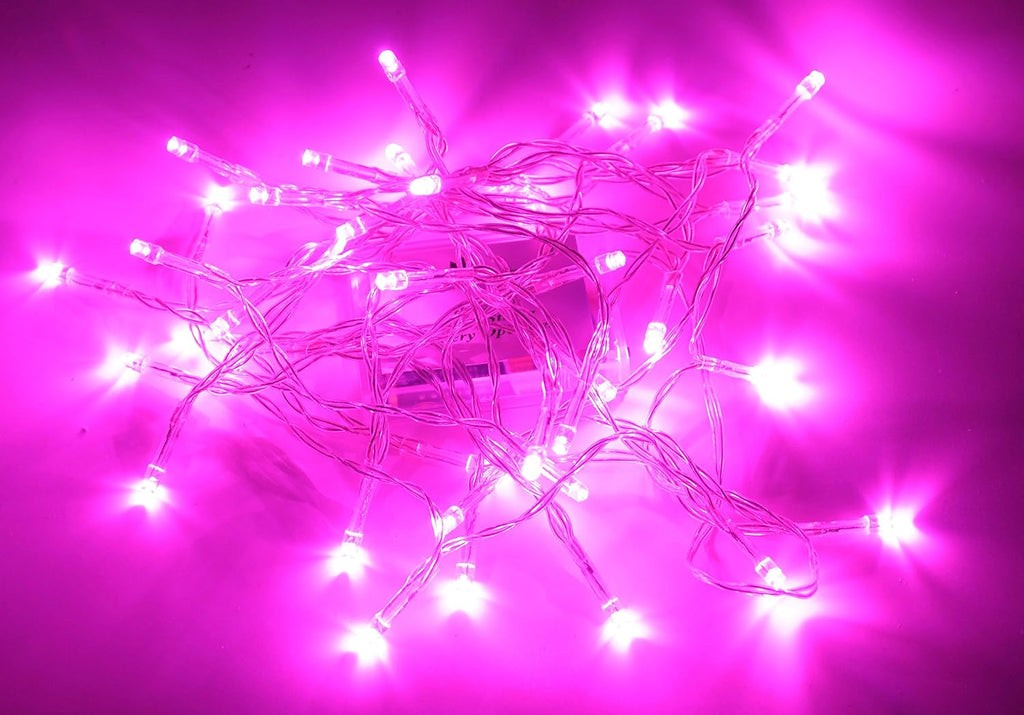 Karlling Battery Operated Valentine's Day Lights, 13ft Pink Fairy Lights