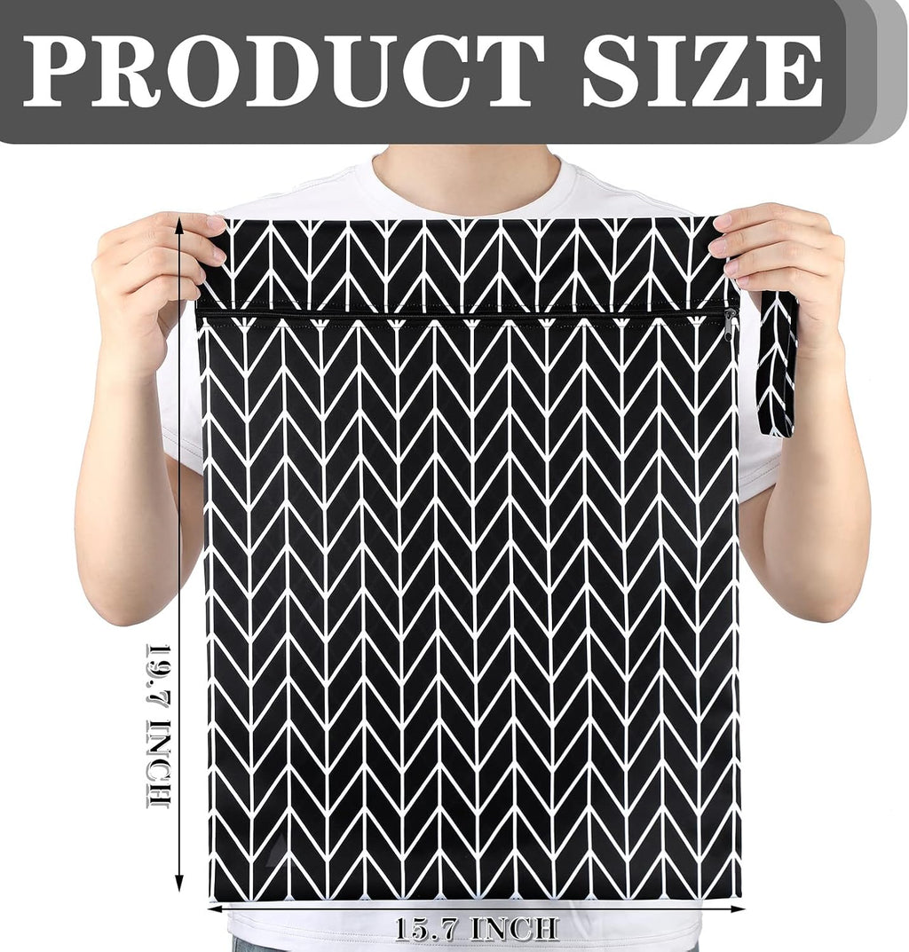 Shappy 2 Pack Wet Dry Bag Travel Laundry Waterproof,Stripe Style