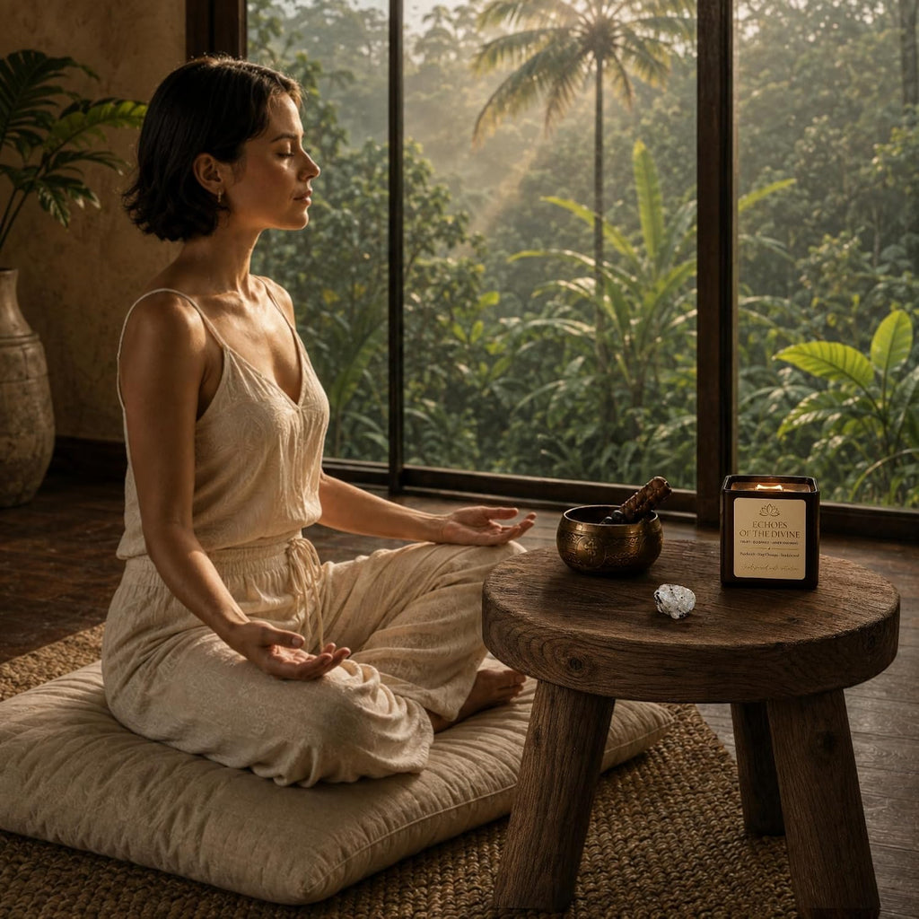 Anima® Echoes of the Divine Crystal Candle for Trust, Guidance & Connection