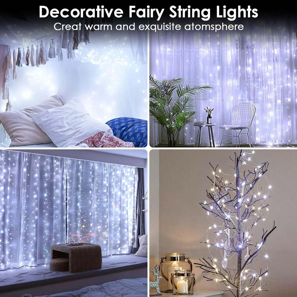 4 Pack Fairy Lights Battery Operated Battery String Light Remote Cool White