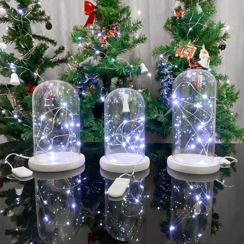 Etinga 20 Pack Fairy Lights, 10 LED 3.3ft Battery String Lights, Cool White