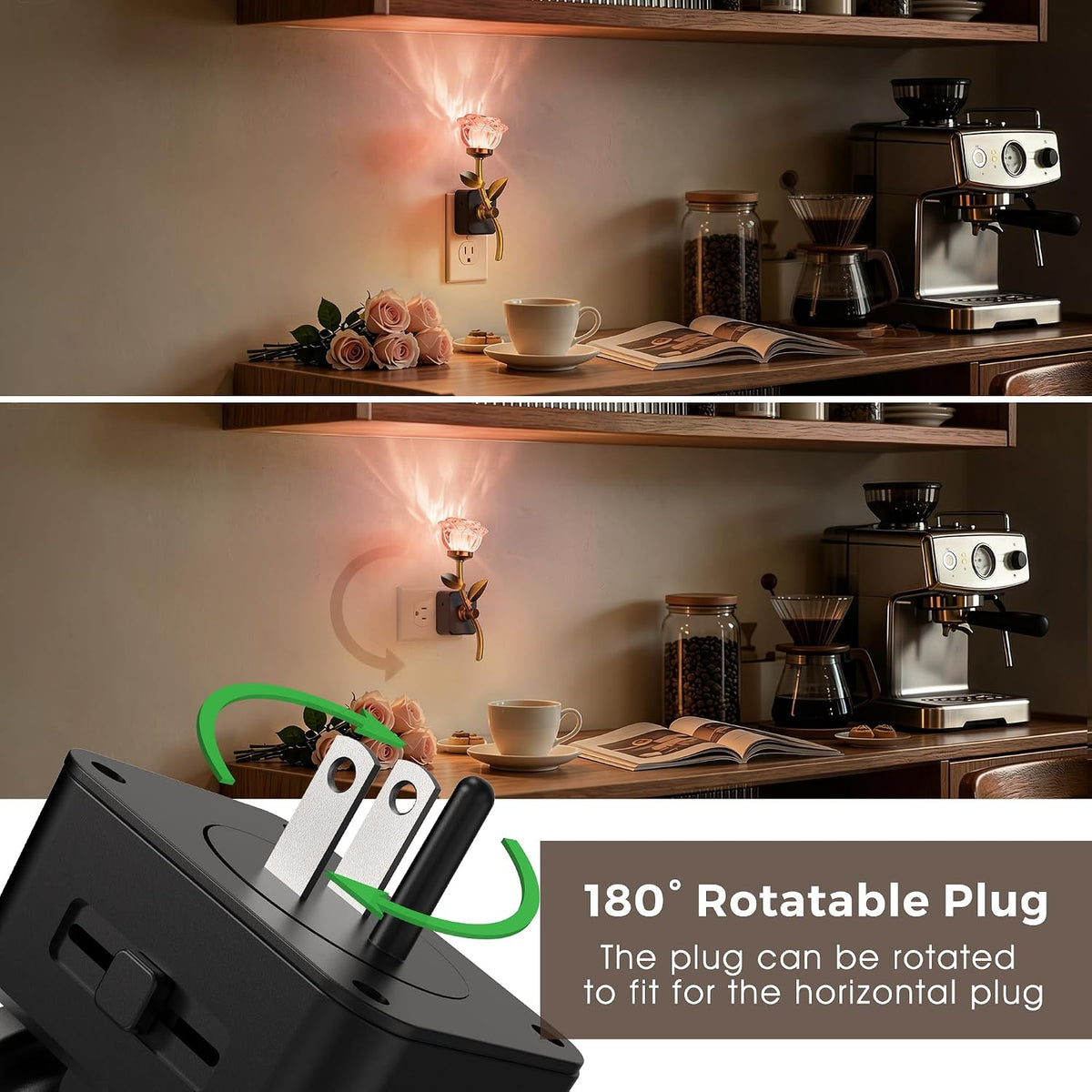 L LOHAS LED 2 Pack Night Lights Plug into Wall, 3000K Soft White