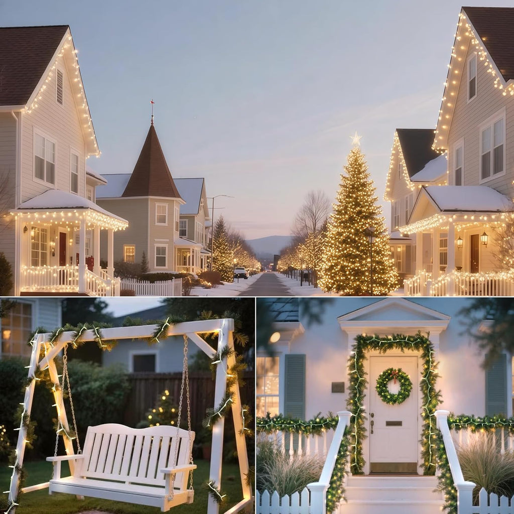 White Christmas Lights Indoor 100 Mini Incandescent String Lights