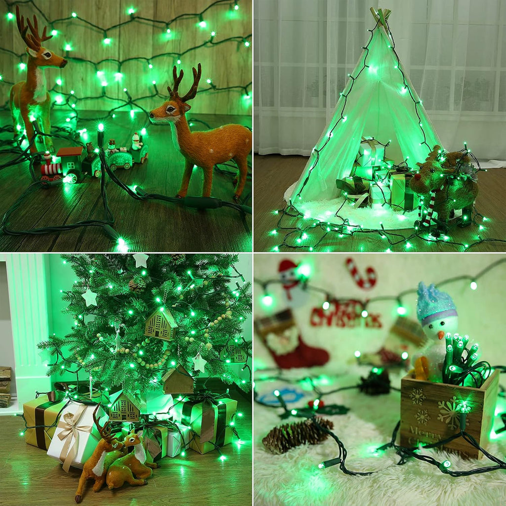 Brizled 5MM Green Gentle Twinkle Christmas Tree Lights, 100 LED Connectable
