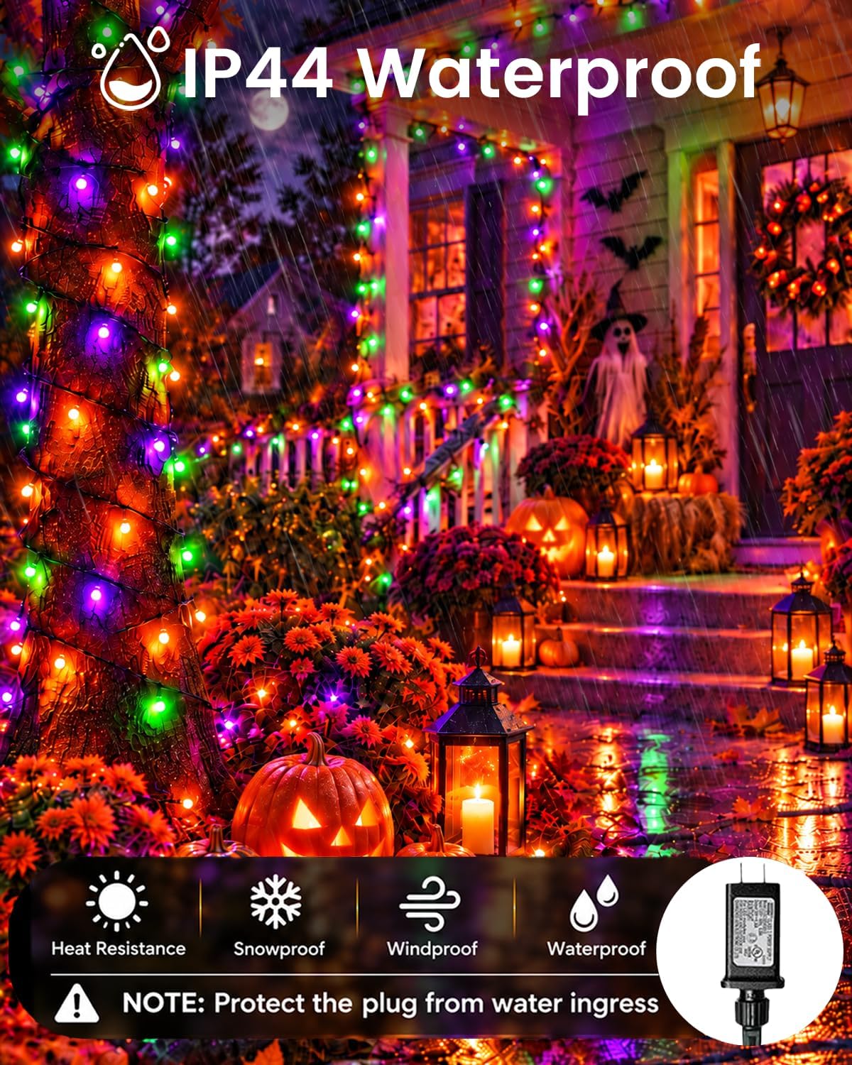 800LED Smart RGB Color Changing String Lights 275FT Halloween Lights App