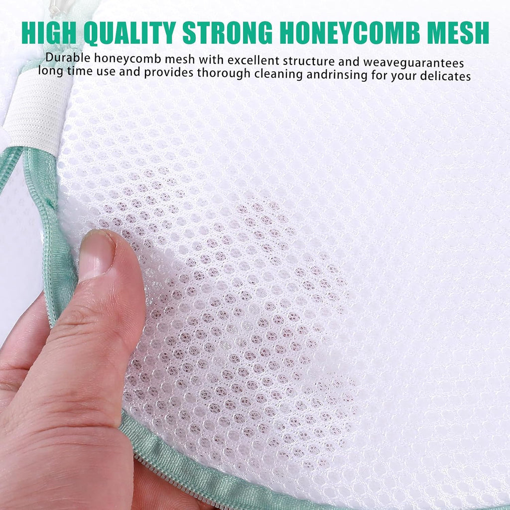 Shoe Washing Machine Bag, Large Mesh Laundry Bag for Sneakers, 8x15", 2Pcs
