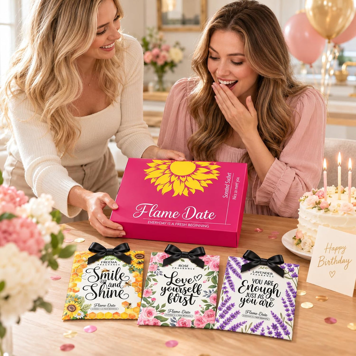 Scented Sachets for Drawers & Closets, Inspirational Scented Gift Set