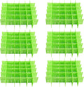 ZOENHOU 60 PCS Green Drawer Dividers, 12.6 x 2.8 Inch Adjustable Premium Plastic Drawer Divider Organizers for Makeup Drawers Desktop Kitchen drawer Organizers and Storage