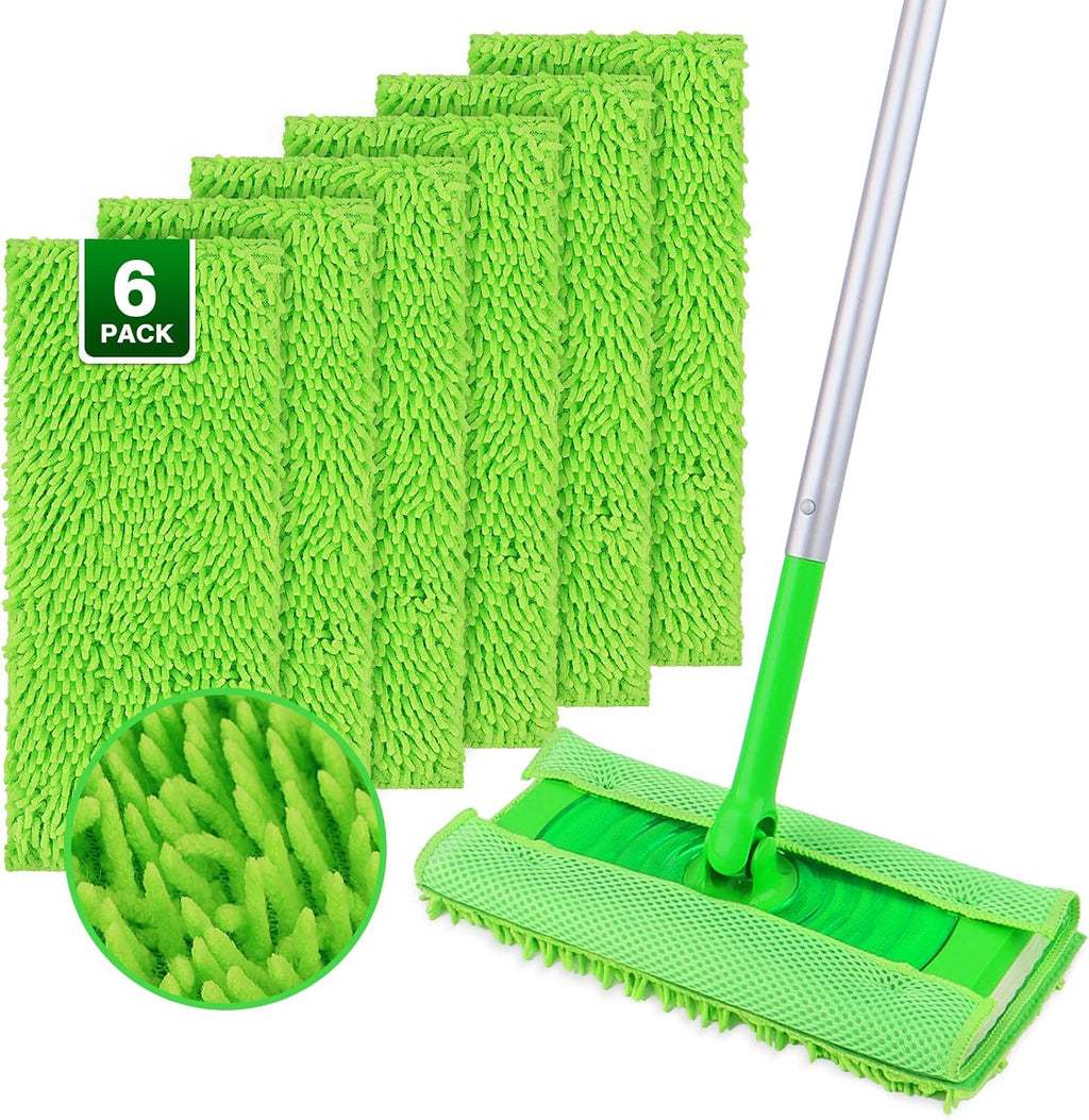 UNIMADE Reusable Microfiber Mop Pads Compatible with Swiffer Sweeper