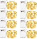 Fairy Lights Battery Operated, 8 Pack 7 FT 20 LED String Lights, Warm White