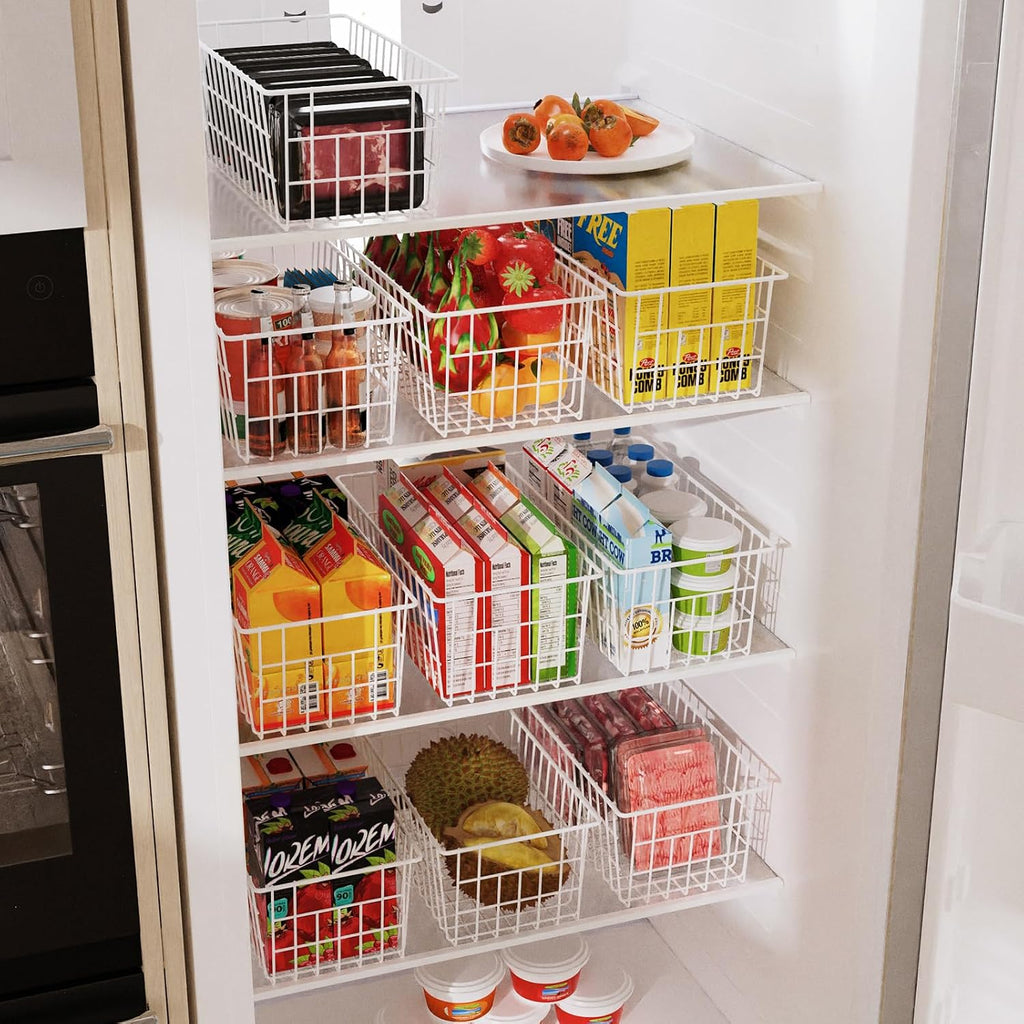 Orgneas Freezer Organizer Bins for Upright Freezer Wire Drawer Baskets