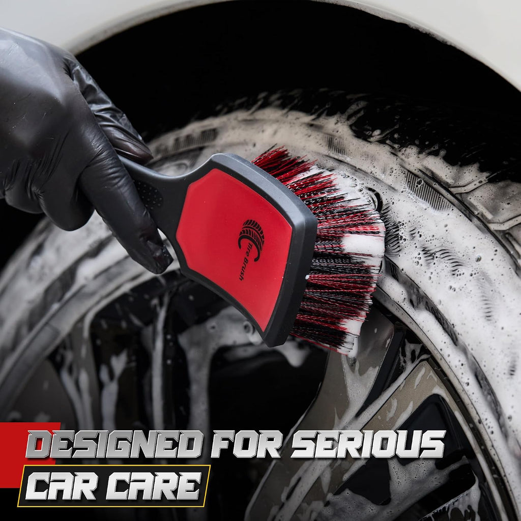 BMLEI Wheel & Tire Brush Set, 2 Pack Car Wheel Brush & Tire Cleaner Brushes