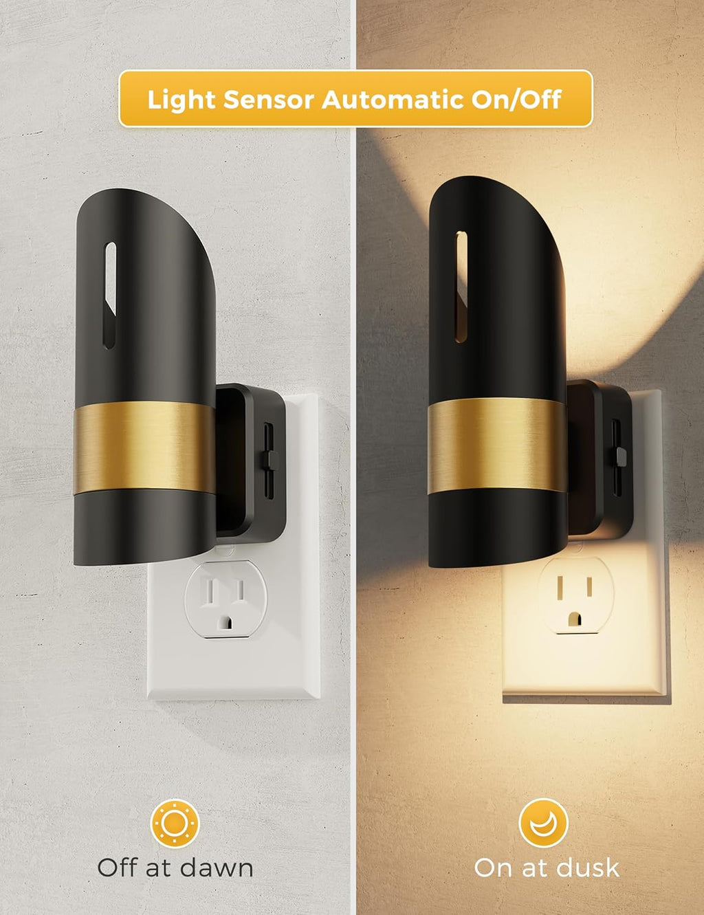 L LOHAS LED Night Light,Night Lights Plug into Wall, [2 Pack] Night Lights