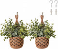 Macrame Plant Hanger Indoor 2 Pack, Small Wall Plant Holder