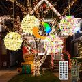 btfarm Color Changing Christmas Light Balls Outdoor with Remote & Timer, 4 Pack 11.81" Lighted Spheres Outside Hanging, 11 Mode Globe Lights with Plug for Trees Yard Garden Porch Patio Indoor Decor