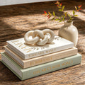 Beautiful Decorative Books, Set of 3 Linen Faux Book Boxes, Sage Fake Book Boxes with Hidden Storage Room for Photos & Keepsakes, Styling Decor for Coffee Tables, Shelves, & Mantels