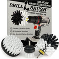 Drillbrush Car Detailing Kit - Soft Drill Brush Set - Nylon Scrub Brush