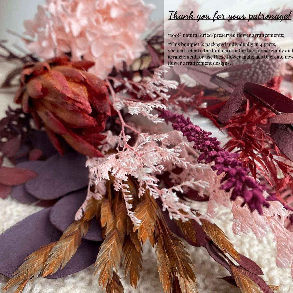 Dried Flower Bouquet, Fall Flower Arrangement