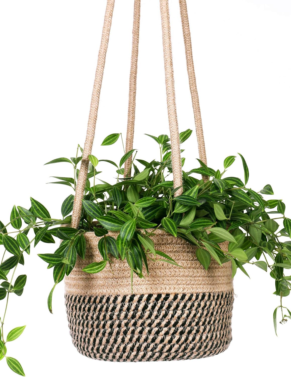 Hanging Planter Basket, Rope Woven Plant Holder hangers, Up to 7” Pot