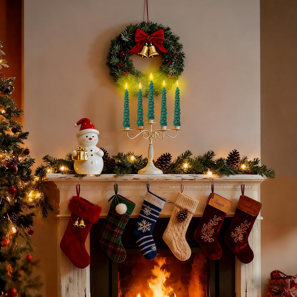 XingsLight LED Flameless Taper Candles with Remote & Timer – 4 Pack Battery Operated Christmas Window Candles, Warm White Flickering Light, Safe Realistic Flame for Holiday Table & Home Décor